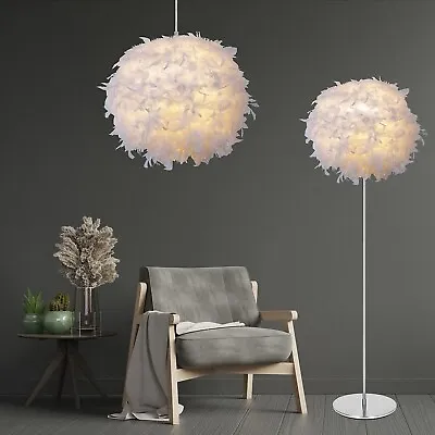 Fluffy Feather Lamp Shade • £18.50