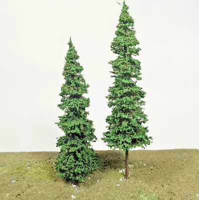 NEW Color! 2 Pcs 7  FRESH GREEN PINES HO & O Model Trees Railroad 28mm War Games • $13.95