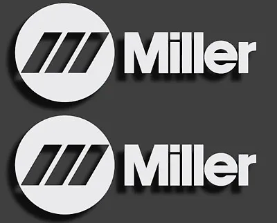 2x Miller Welder Decal - Replacement Vinyl Stickers - Welding Electric - Pair • $5
