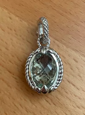 $110 • Buy Judith Ripka Sterling Silver 925 Quartz Pendant Enhancer
