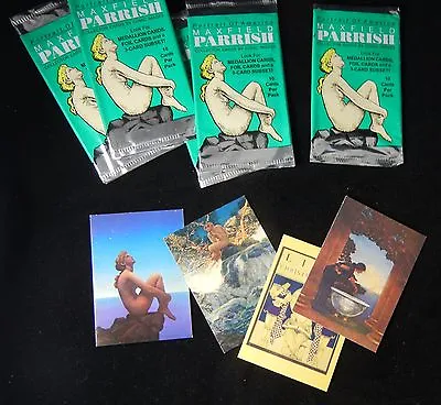 1994 Sealed Box Maxfield Parrish Trading Cards 480 Cards ( 48 Packs Of Ten)  • $47