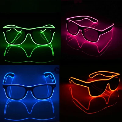 Luminous LED Glasses Adjustable Flashing LED Light Up Glasses Novelty Party  • £55.99