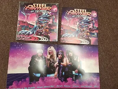NEW! STEEL PANTHER ON THE PROWL Record LP Colored Vinyl SIGNED Autographs SEALED • $49.99