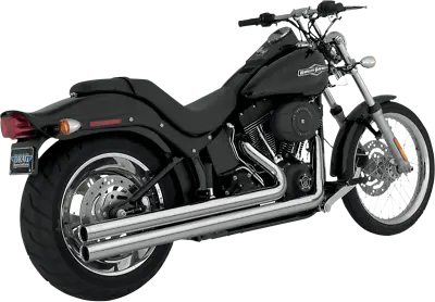 Vance & Hines Big Shots Long Exhaust System Chrome For 1986-2011 Harley Softail • $849.99