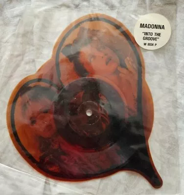 Madonna Into The Groove Uk Shaped 7  Picture Disc With Original Stickered Sleeve • $31.10