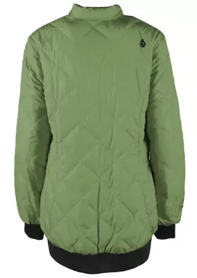 Volcom Casco Down Puff Jacket Womens Jacket Winter Coat Green Snowboard Medium M • $99.27