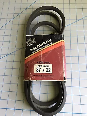 Genuine Murray Replacement Parts Belt 37X22 Cross Drive NOS OEM Made In USA • $9.99