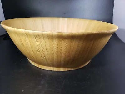 Bamboo Wooden Large Bowl • $11