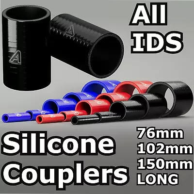 Silicone Coupling Joiner Hose  Long Pipe Coupler Connector 76mm 102mm 150mm Long • £26.28