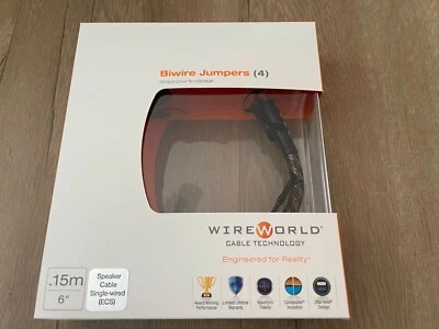 $130 • Buy Wireworld Biwire Jumper Cables