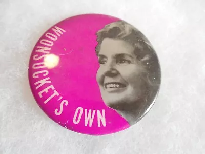 Presidential Campaign George McGovern Eleanor Pin Back Button Woonsocket's Own • $7.99