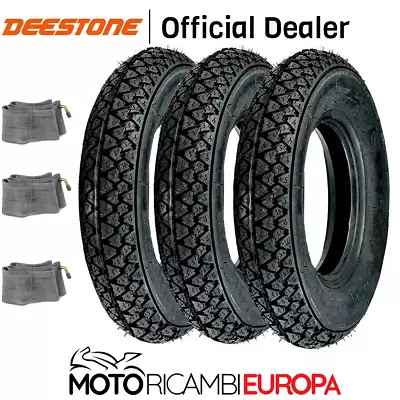 3.50-10 Deestone Vespa 125 150 200 Px Rainbow Tires Kit • £66.11