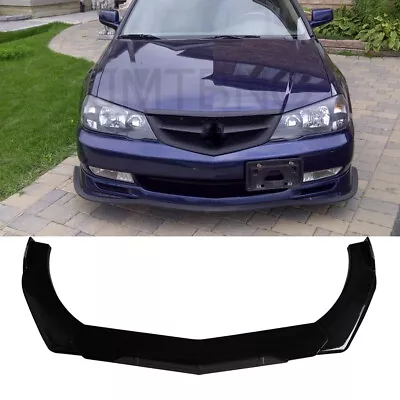 For Acura TL 04-08 Car Front Bumper Lip Splitter Spoiler Body Kit Glossy Black • $79.33