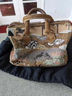 Vintage French Luggage Co.  Unicorn Tapestry Speedy 25 Handbag  • $100