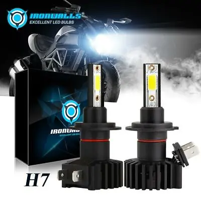 $19.78 • Buy IRONWALLS H7 LED Headlight Bulbs For Yamaha YZF-R6 03-15 YZF-R1 07-14 Motorcycle