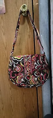 Vera Bradley Red Brown Purse Handbag In Retired Puccini • $0.99