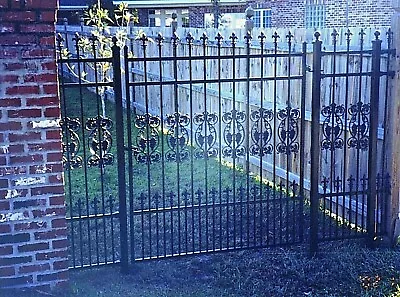 Ornamental Iron Walk Entry Gate 4 Ft WD SS Fencing Handrails .Residential • $895