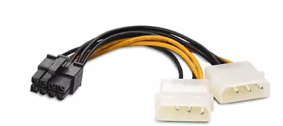 PCI-E 4 Pin Molex To 8 Pin 4-8 Power Cable ATI NVIDIA ***Free Shipping Worldwide • $2.99