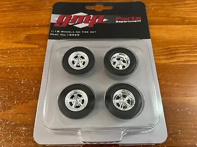 1/18 Gmp Chrome Cragar Wheel & Tire Set New In Sealed Package #18929 • $30