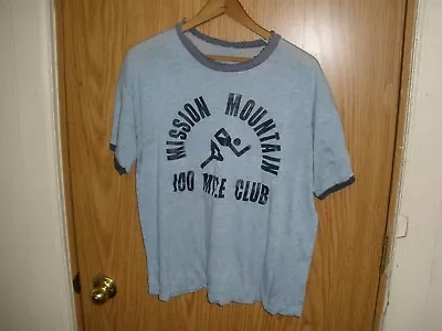 Vintage 70s Distressed Thin Worn High School Track Running T Shirt  Montana • $15