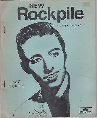 New Rockpile # 12 - Fanzine - August 1974 - Mac Curtis Cover - P/B • £6.95