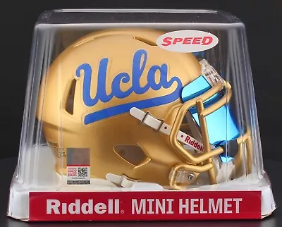UCLA BRUINS NCAA Riddell SPEED Mini Football Helmet W/ EYE SHIELD VISOR • $49.95