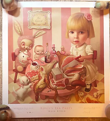 Rosie's Tea Party Mark Ryden Signed Numbered Lith Poster Print With Certificate • $1850
