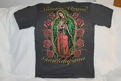 Nuestra Virgen Guadalupana Guadalupe Virgin Mary Flower Rose T-shirt #2 • $11.27