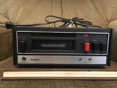 Vintage Bradford 8 Track Tape Recorder - Model 90621 - Powers On - Eight Track • $29.99