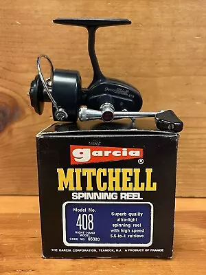 Garcia Mitchell 408 Fishing Reel ULTRA-LITE W Box Made In France Vintage • $186.96