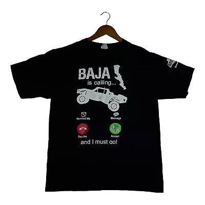 Baja Is Calling Off Road 400 Miles 2021 Ensenada BC Black Truck Race Rare Sz L • $25