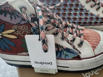 £60 • Buy Desigual Converse Hi Tops