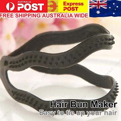 $2.45 • Buy Hair Bun Maker Magic Beauty Twist Styling Band Tool Braid Clip Accessories DF