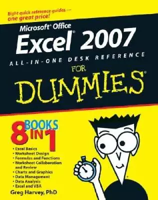 $3.59 • Buy Excel 2007 All-In-One Desk Reference For Dummies - Paperback - VERY GOOD