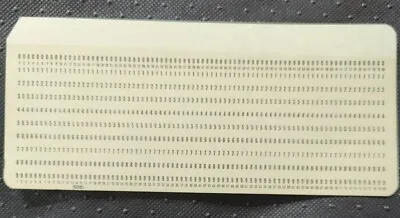 VINTAGE IBM Punch Cards `~ 5081 ~ Card Lot Of 10 CREAM ~ COMPUTER TECHNOLOGY • $15