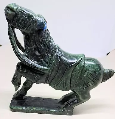 Vintage Carved Soapstone Horse Figurine 7  Tall • $20