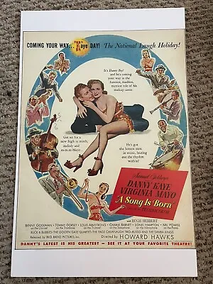 A Song Is Born Danny Kaye Virginia Mayo Poster 11 X 17   (133) • $9.99