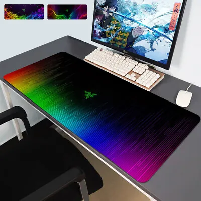 $14.19 • Buy Extra Large Size Gaming Mouse Pad Desk Mat Anti-slip Rubber Speed Mousepad Black
