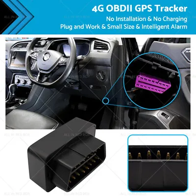 4G OBDII GPS Tracker Live Realtime Vehicle 3G Car OBD2 Tracking Device Locator • $36.80