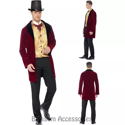 CL741 Edwardian Gent Steampunk Victorian Historical Mens Fancy Dress Up Costume • £35.29