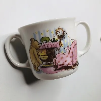 Classic Winnie The Pooh Royal Doulton Disney Double Handled Mug Cup Baby Gift • $29