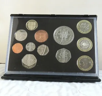 2009 UK ROYAL MINT 12 COIN DELUXE PROOF SET WITH KEW 50 PENCE - Cased • £399.95