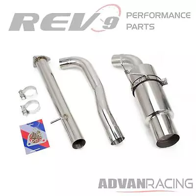 Single Exit Cat-Back Exhaust Kit For S2000 AP1 AP2 Stainless 2.75  Pipe 4.5  Tip • $420