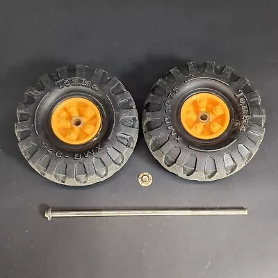 Mighty Tonka Road Grader Rear Axle Dual Plow 3945 Orange • $16.95