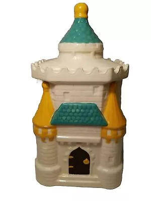 Cookie Jar-The Castle-Heavy Ceramic Hand Painted Japan Vtg- Disney Style-Bank • $9.93