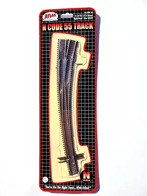 Atlas 2059 N Scale Code 55 Rails - 21.25  & 15  Radius Curved Right-Hand Turnout • $28.95