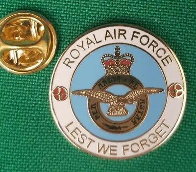Lest We Forget Royal Air Force Lapel Pin Badge Gift Idea FREE UK Delivery! • £3.99