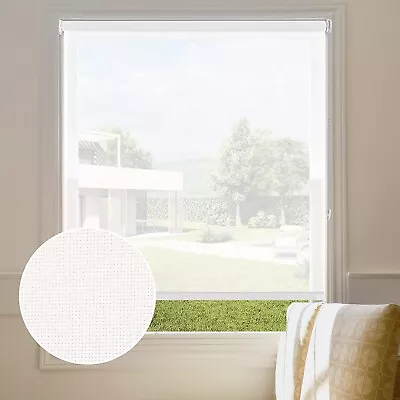 Solar Roller Shades Light Filtering Roller Blinds Window (32  W X 72  H White) • $49.99