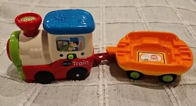 Vtech Go Go Smart Wheels Train & Flatbed - Works Perfectly FREE SHIPPING • $21.16