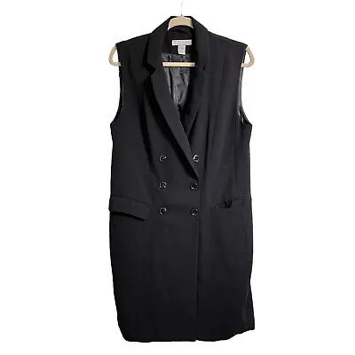 H&M Tuxedo Double Breasted Dress Vest Size 12 / 14 • $22